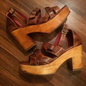 Bed Stu Alba Leather Heeled Sandal